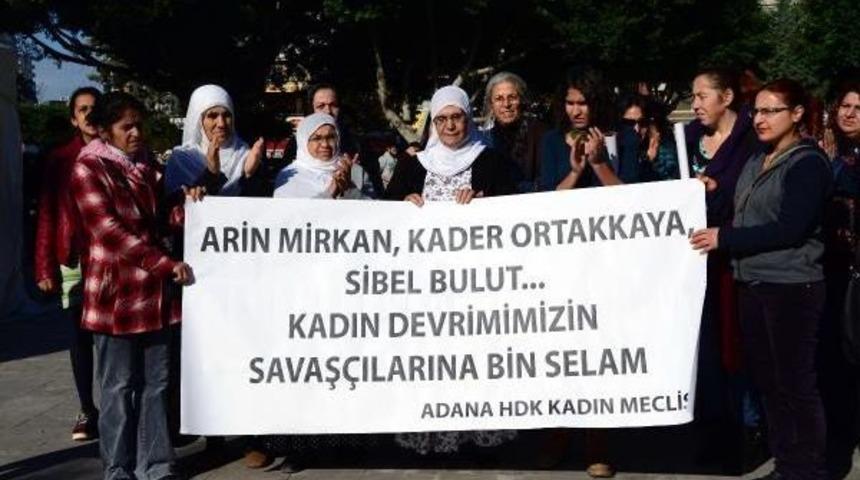 Kadınlardan Kobani'de &Ouml;len Sibel Bulut İ&ccedil;in Eylem