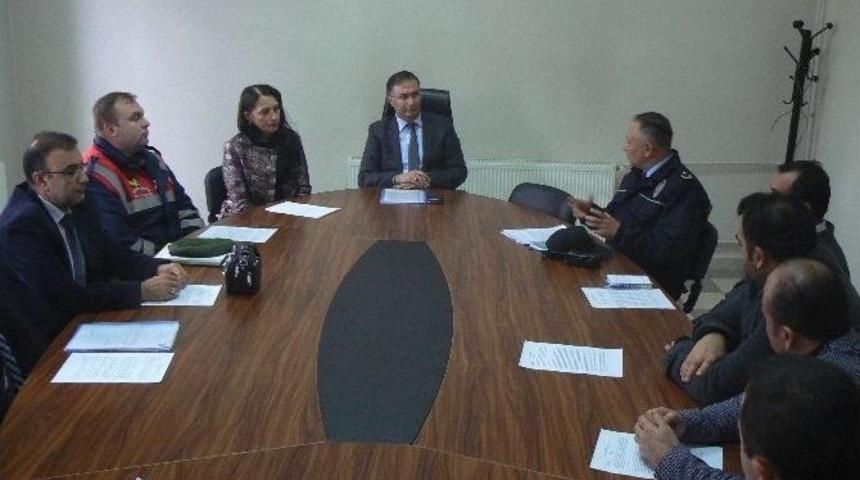 İl&ccedil;e Spor G&uuml;venlik Kurulu Toplantısı Yapıldı