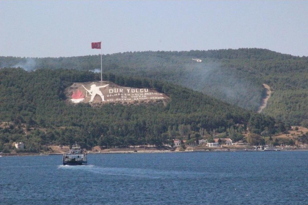 Tarihi Gelibolu Yarımadası&rsquo;nda Yangın
