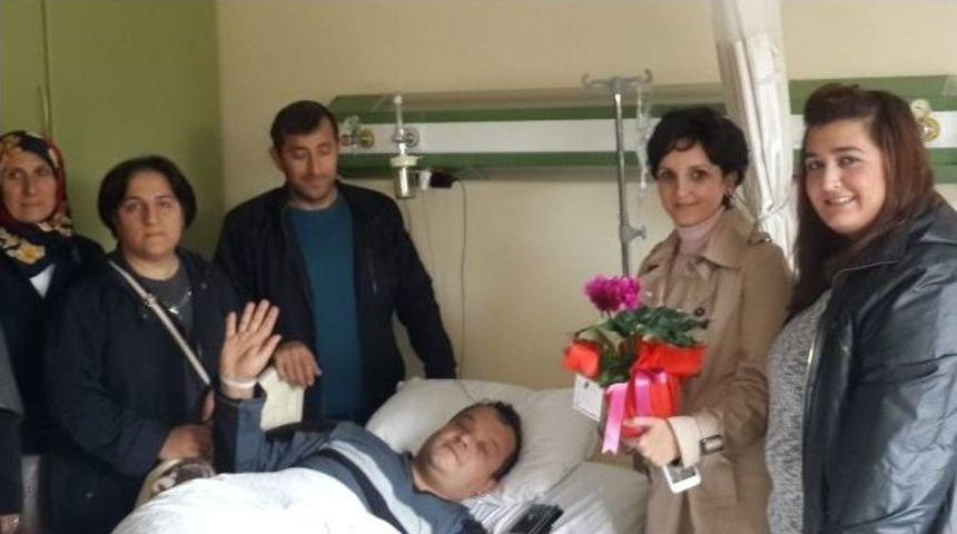 Kartepe Belediyesi Personelinden, Akdoğan&rsquo;a Ge&ccedil;miş Olsun Ziyareti