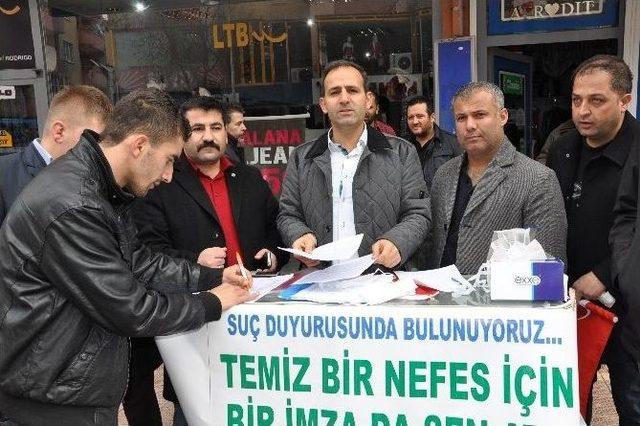 Elbistanlılar Temiz Bir Nefes İ&ccedil;in İmza Topluyor 1