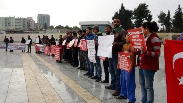 Şanlıurfa&rsquo;Daki Suriyelilerden Ge&ccedil;ici H&uuml;k&uuml;mete Tepki Eylemi 1