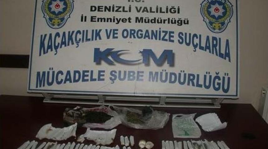 Denizli&rsquo;de 255 Gram Esrar Maddesi Ele Ge&ccedil;irildi