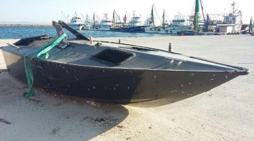 Enez'de Halkı Meraklandıran Tekne, Tatbikatta Batmış (2)