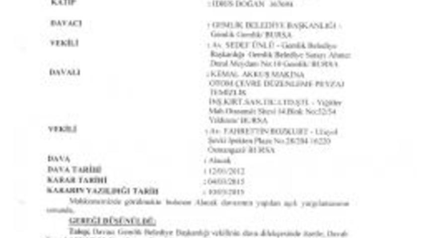 Gemlik Belediyesi Hortumlanan Milyonların Peşine D&uuml;şt&uuml;