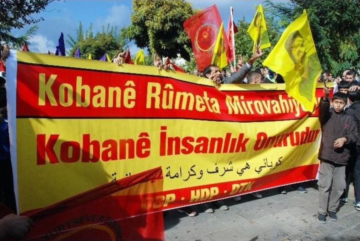 Diyarbakır&rsquo;da Kobani Y&uuml;r&uuml;y&uuml;ş&uuml; Olaysız Sona Erdi