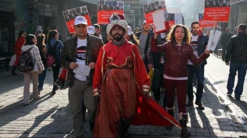 Balıkesir'de Padişahlı Ve Dolarlı '17-21 Aralık' Eylemi