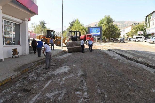 Atatürk Bulvarı Geçici Asfalt İçin Hazırlandı