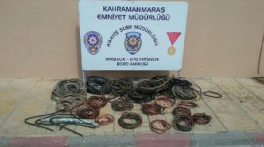 Kahramanmaraş'ta Kablo Hırsızına Su&ccedil;&uuml;st&uuml;
