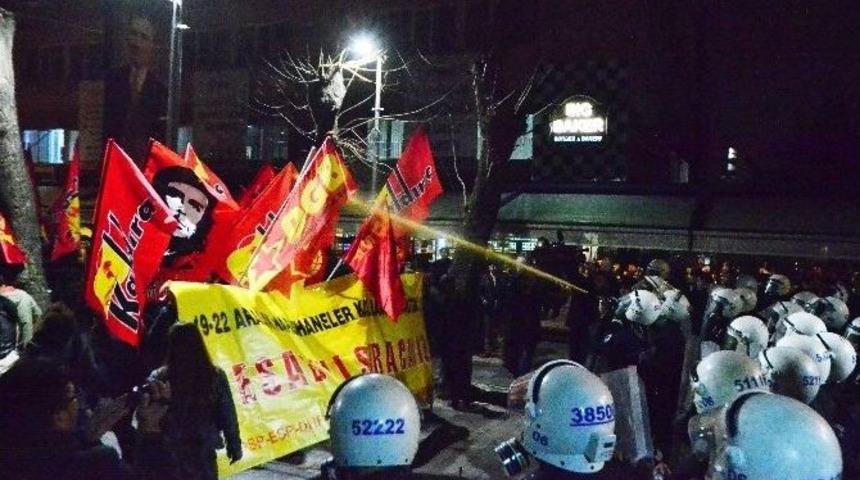 &lsquo;hayata D&ouml;n&uuml;ş&rsquo; Operasyonu Protestosuna Polis M&uuml;dahalesi
