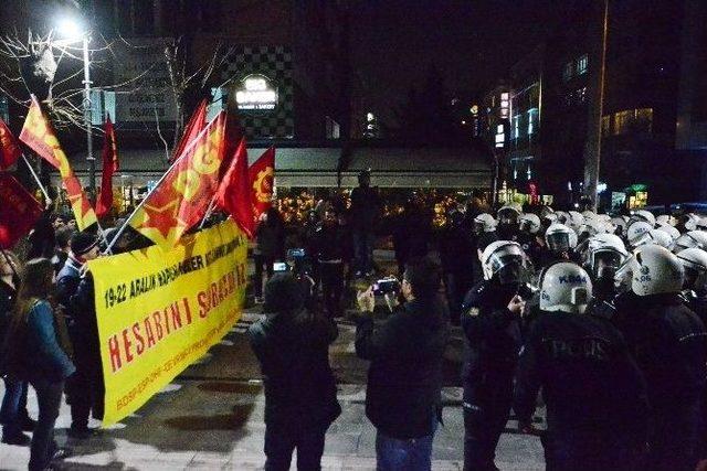 ‘hayata Dönüş’ Operasyonu Protestosuna Polis Müdahalesi