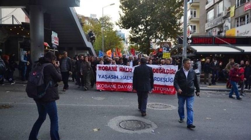 Başkent&rsquo;te Kobani Eylemi