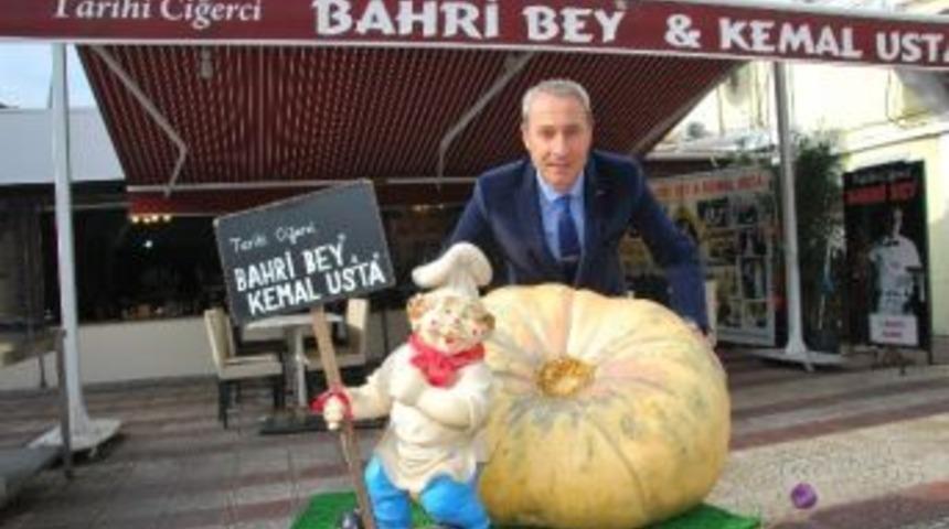 120 Kiloluk Kabağını 5 Kişi Zor Taşıdı