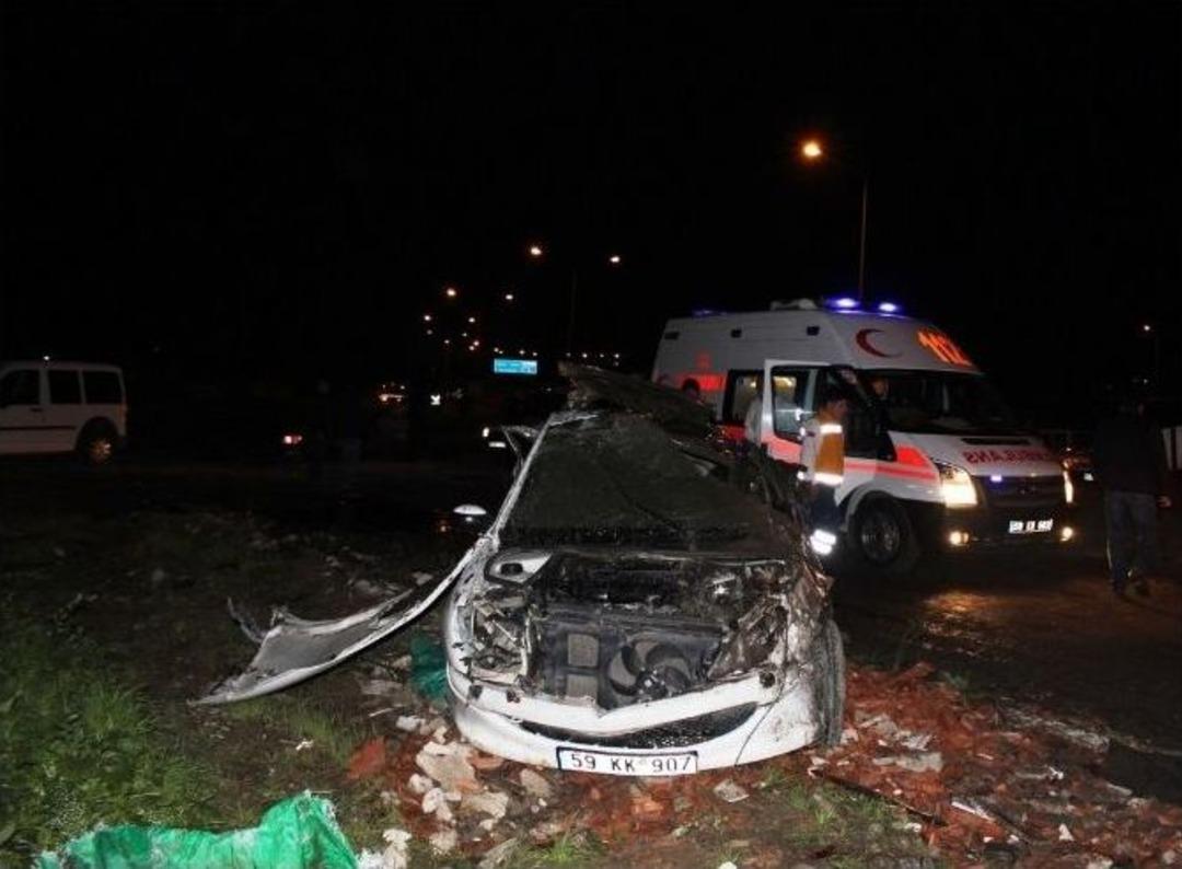 Tekirdağ&rsquo;da Trafik Kazası: 2 Yaralı