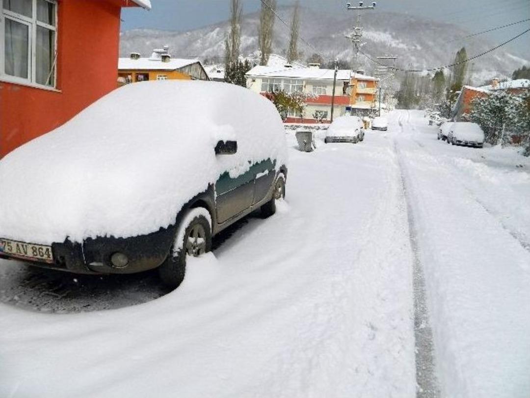 Posof&rsquo;ta Elmalar Kar Altında Kaldı