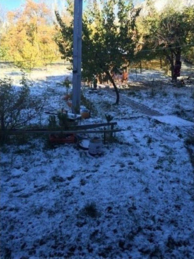 Adilcevaz&rsquo;da Kar Yağışı 1