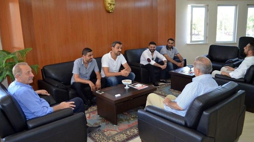 Didim Belediyespor Y&ouml;netiminden Başkan Atabay&rsquo;a Ziyaret