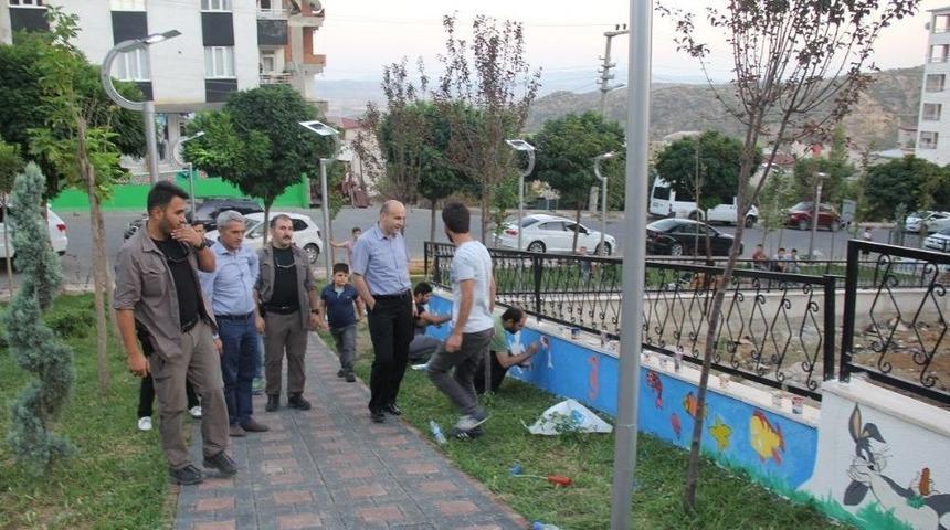 Başkan D&uuml;lgeroğlu &Ccedil;ocuk Parkı &Ccedil;alışmalarını İnceledi