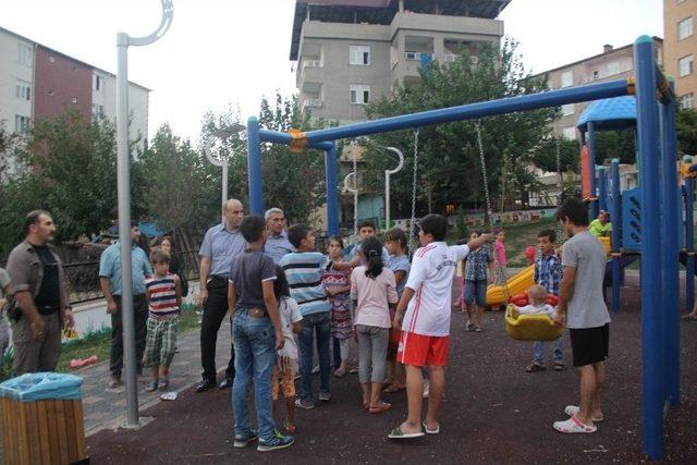 Başkan D&uuml;lgeroğlu &Ccedil;ocuk Parkı &Ccedil;alışmalarını İnceledi 1