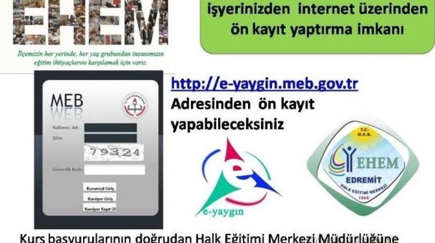 Halk Eğitim Merkezlerine Kayıtlar On-line Oldu