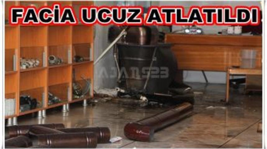 Doğalgaz sobası patladı: 2 yaralı