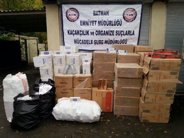 Batman’da 53 Bin Paket Kaçak Sigara Ele Geçirildi 1
