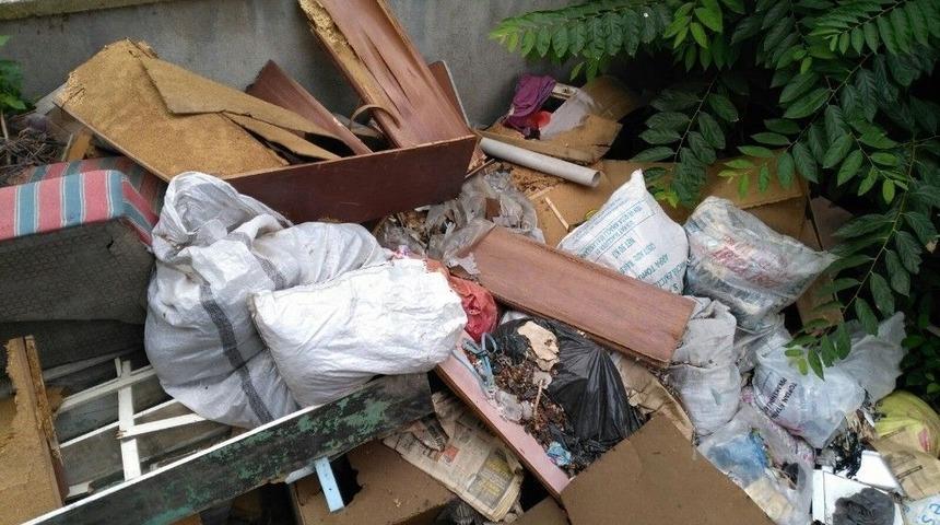 Çöp Ev Ekiplerce Temizlenerek Dezenfekte Edildi