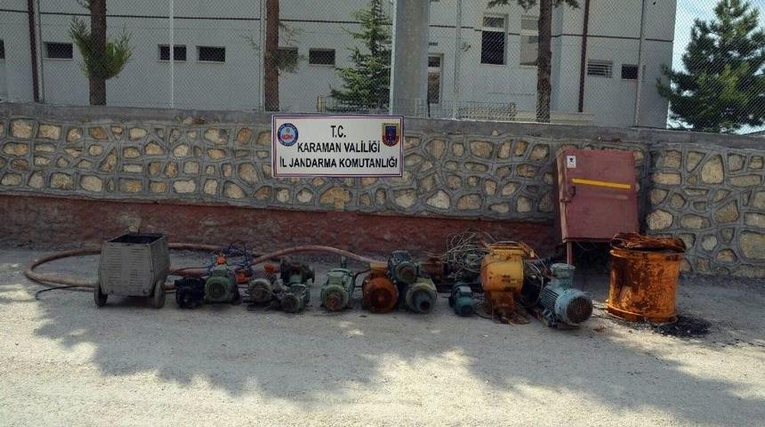 Karaman&rsquo;da Maden Ocağından Hırsızlık Yapan 3 Kişi Yakalandı