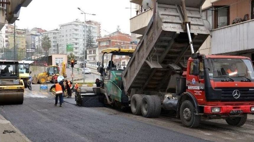 Trabzon B&uuml;y&uuml;kşehir Belediyesi Asfaltta Hız Kesmiyor