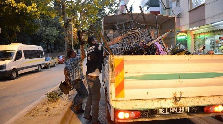 Yıldırım&rsquo;da Kaldırım İşgaline Ge&ccedil;it Yok