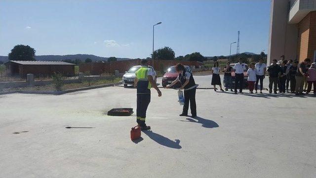 Ayvacık Devlet Hastanesi’nde Yangın Tatbikatı