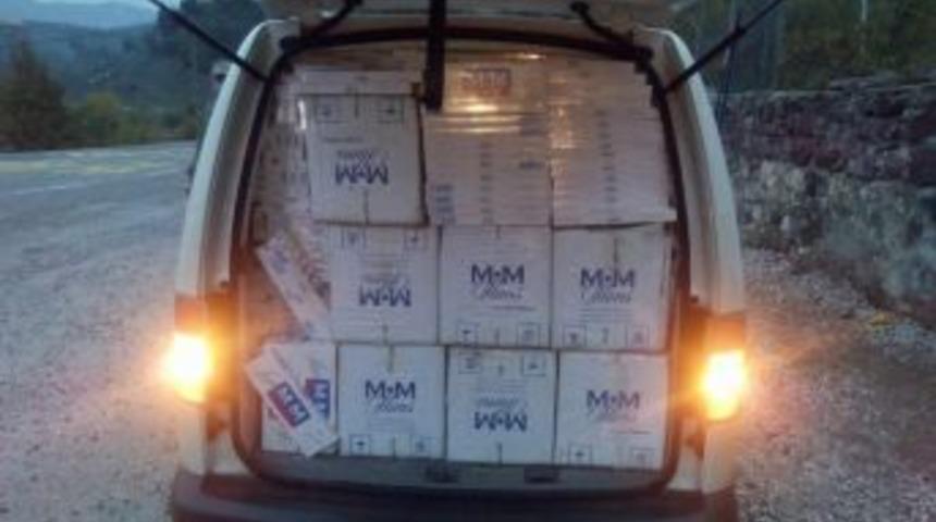 Siirt&rsquo;te 99 Bin Lira Değerinde Ka&ccedil;ak Sigara Ele Ge&ccedil;irildi