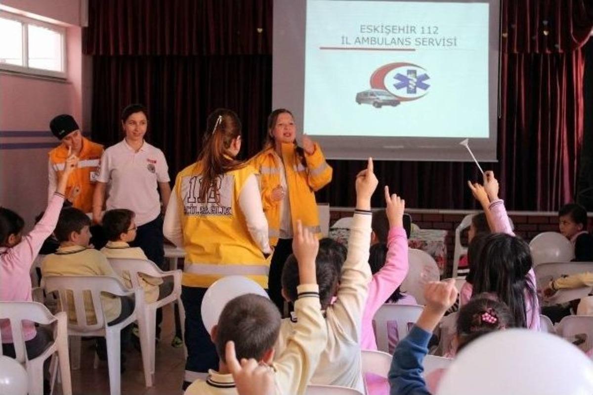 Minikler 112 Acil&rsquo;i Tanıyor