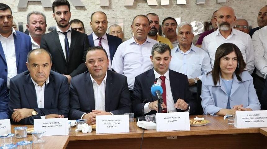 Aksaray Ak Parti İl Başkanlığında Devir Teslim Yapıldı