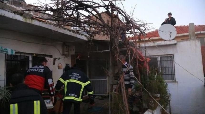 Milas&rsquo;ta Ev Yangını Korkuttu