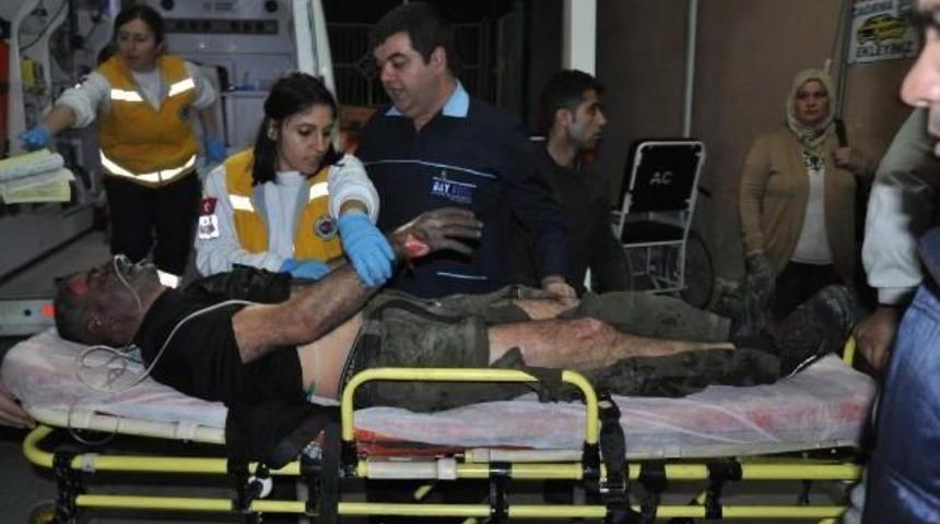 Oto Elektrik D&uuml;kkanı Yandı: 1 Yaralı