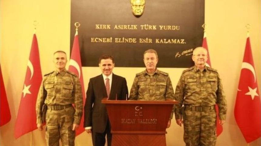 Kara Kuvvetleri Komutanı Orgeneral Hulusi Akar, Vali Topaca&rsquo;yı Ziyaret Etti