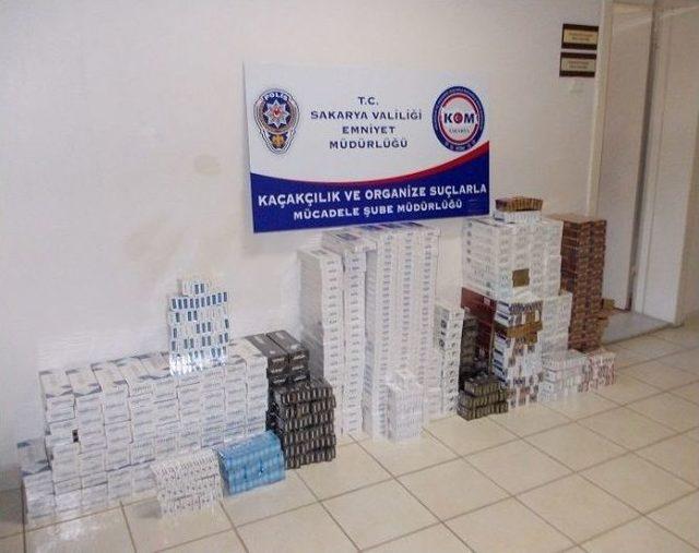 Sakarya’da Gümrük Kaçağı 9 Bin Paket Sigara Ele Geçirildi