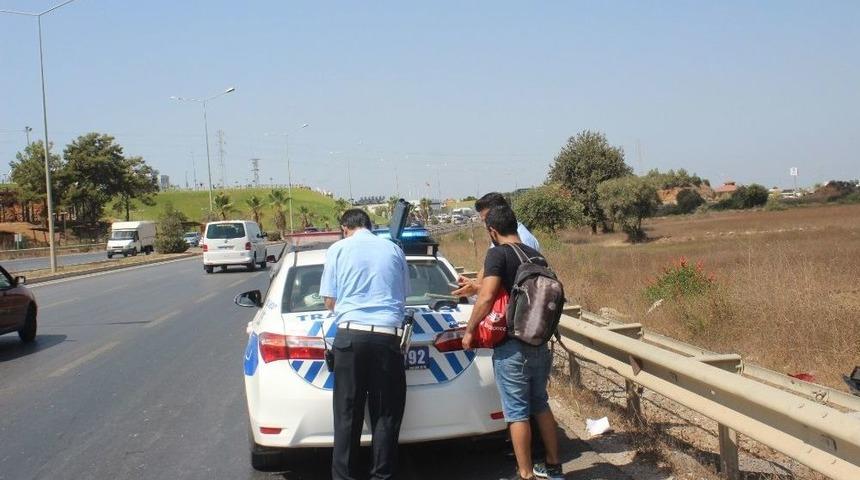 Manavgat&rsquo;ta Otomobil Takla Attı: 1 Yaralı