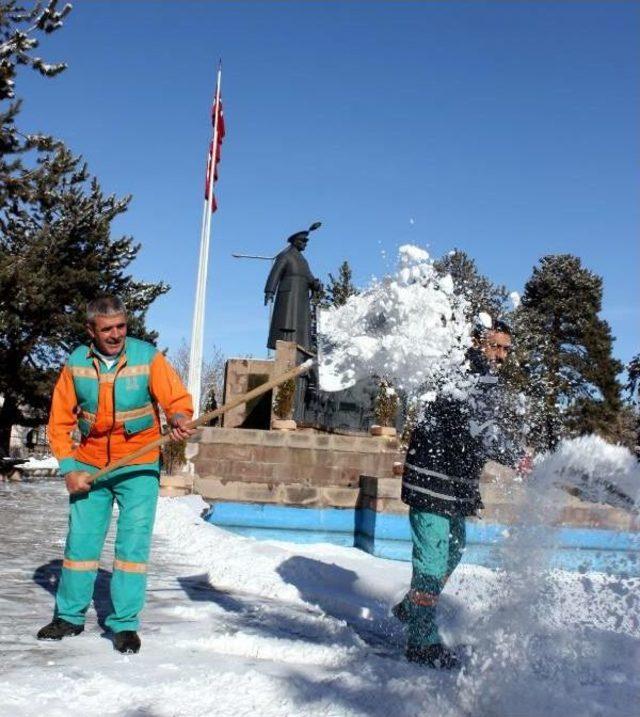 Erzurum'da Kar Yağışı