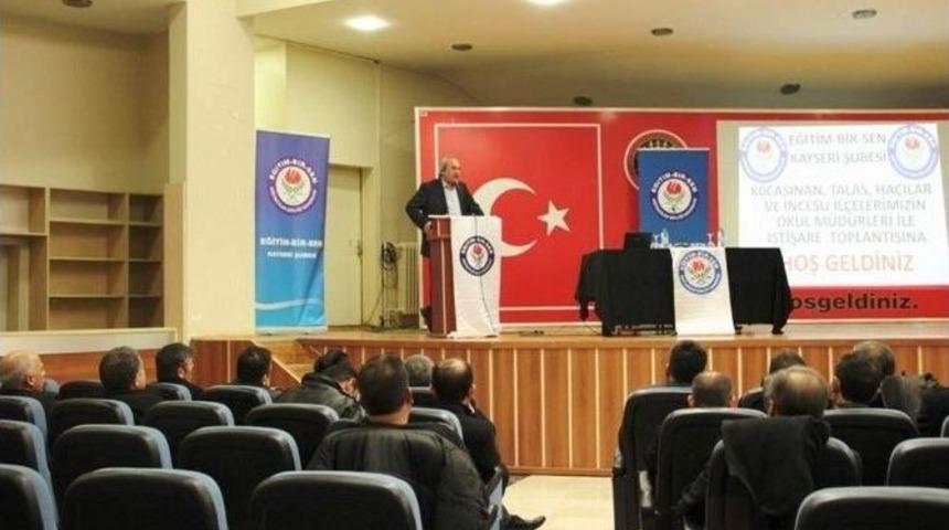Eğitim Bir-sen Kayseri Şube Başkanı Aydın Kalkan: