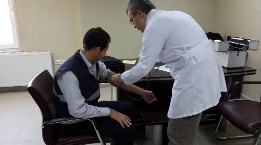 İtfaiye Personeline Sağlık Taraması Yapıldı