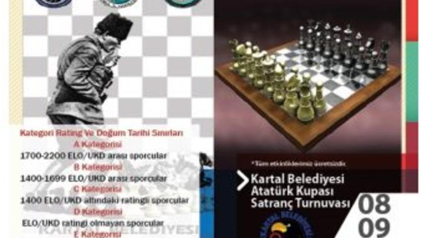 Kartal&rsquo;da Atat&uuml;rk Kupası Satran&ccedil; Turnuvası