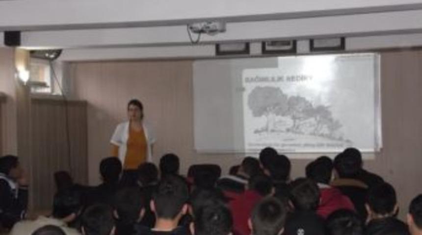 Korkuteli&rsquo;nde &Ouml;ğrencilere T&uuml;t&uuml;n Ve Zararları Anlatıldı