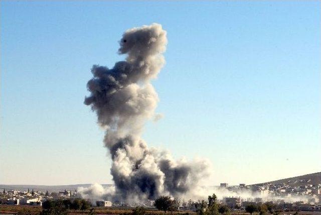 Savaş Uçakları Kobani’nin Doğusunu Bombaladı