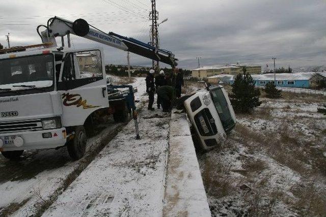 Yozgat’ta Kar Kazalara Sebep Oldu