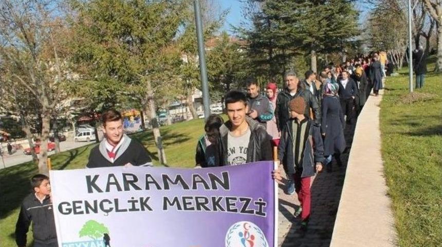 Karaman&rsquo;da &ldquo;sağlıklı Yaşam Y&uuml;r&uuml;y&uuml;ş&uuml;&rdquo; Yapıldı