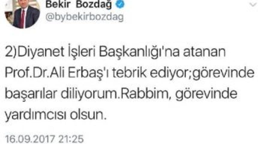 Diyanet İşleri Başkanlığı'na Prof. Dr. Ali Erbaş Atandı