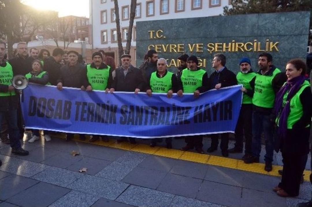 Başkent&rsquo;te Dosab Termik Santraline Hayır Eylemi