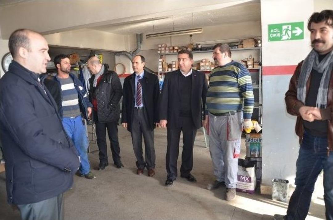 Başkan Bakıcı Sanayi Esnafını Ziyaret Etti